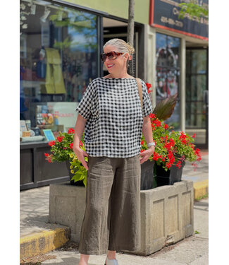 naif Domi Linen Pants - Army