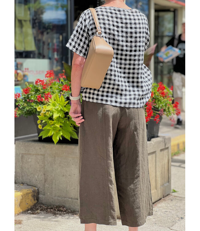 naif Domi Linen Pants - Army