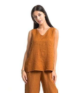 Sleeveless Linen Top - Cotto