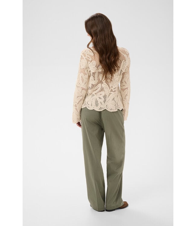 Cream CRRelon Cardigan- Undyed Yarn