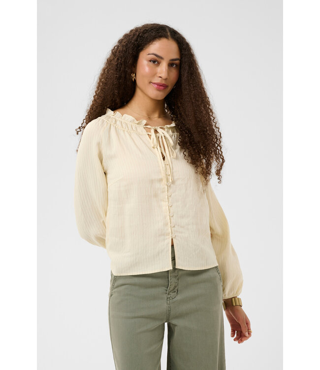 Cream CRGonia Blouse - Bleached Sand