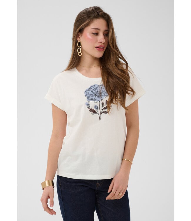 Cream CRMunni T-Shirt - Blue Flower