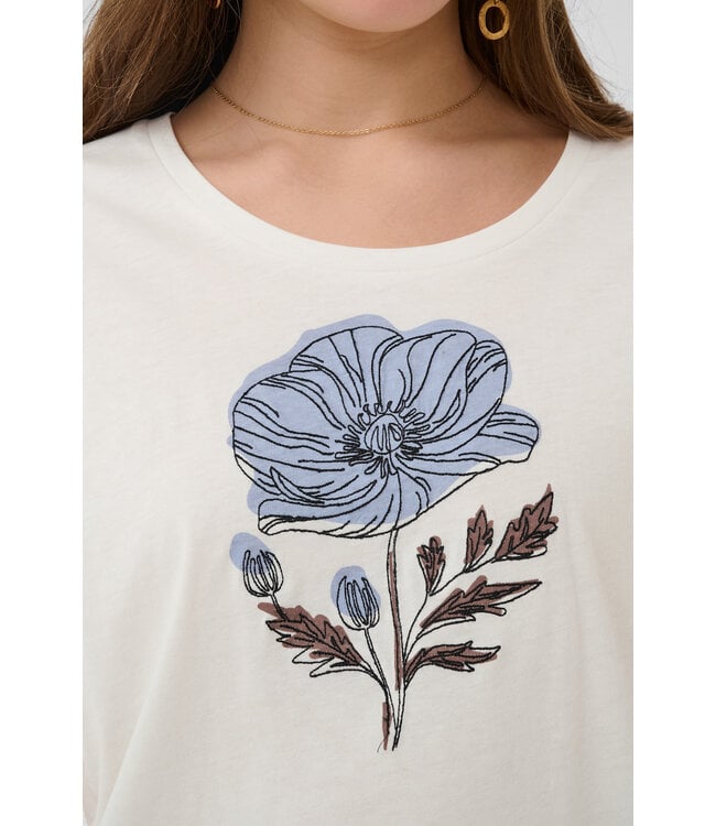 Cream CRMunni T-Shirt - Blue Flower