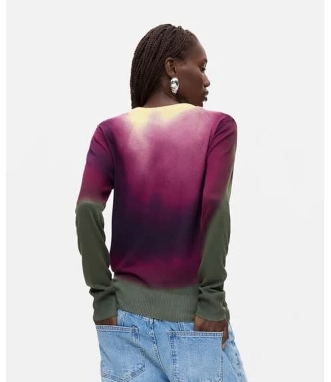 Desigual Ombre Gradient Effect Sweater - Eggplant