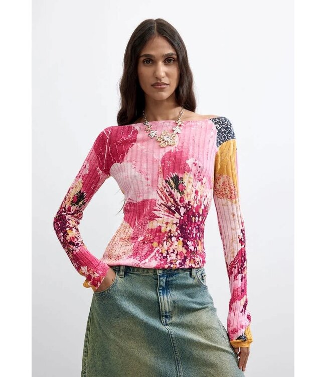 Desigual Floral Pull-Over - Jersey Roses