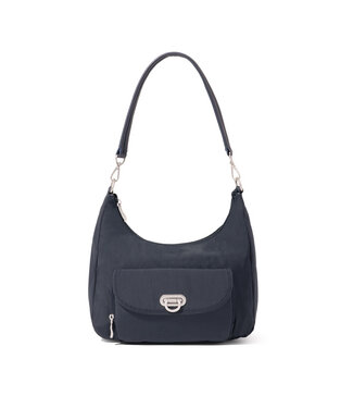 Baggallini Coastal Flip Lock Half Moon - Navy