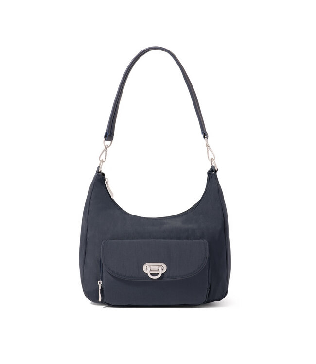 Baggallini Coastal Flip Lock Half Moon - Navy