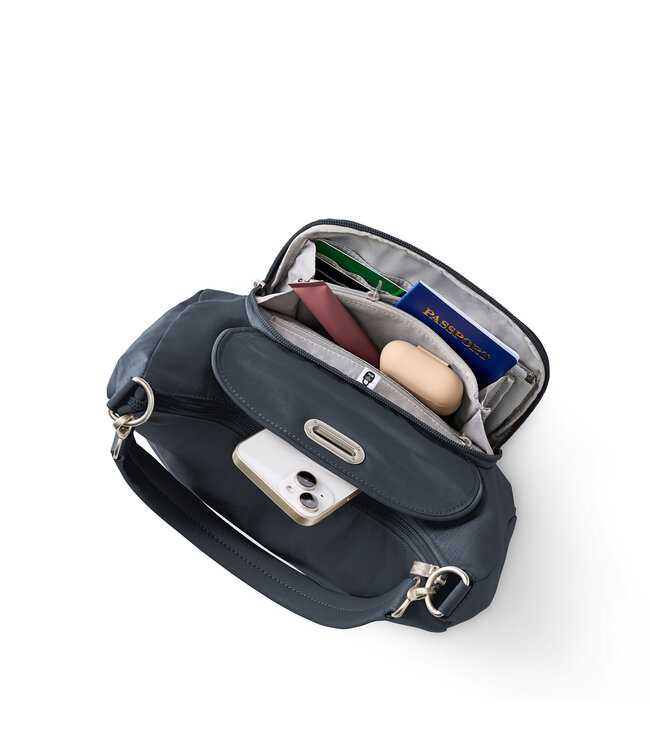 Baggallini Coastal Flip Lock Half Moon - Navy