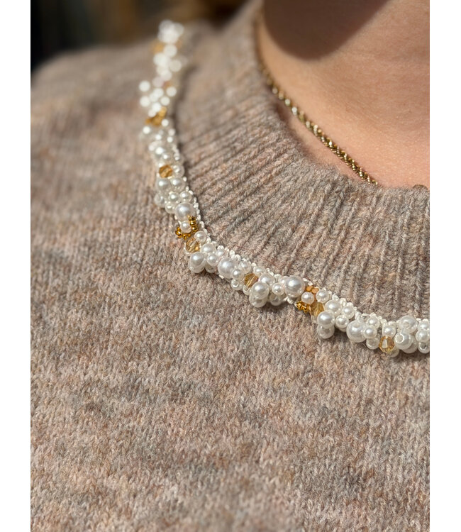 Cream CRTrusty Knit Blouse - Oat Melange