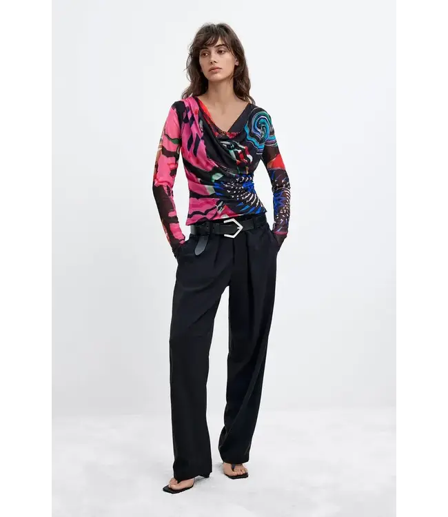 Desigual Christian Lacroix Cowl Neck Top - Tutti Frutti
