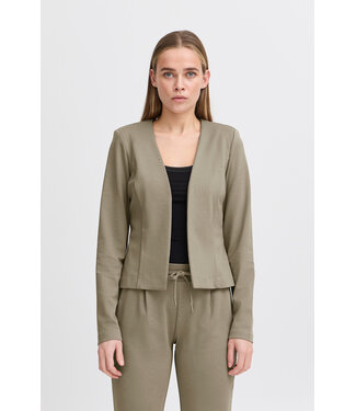 ICHI Kate Short Blazer - Driftwood