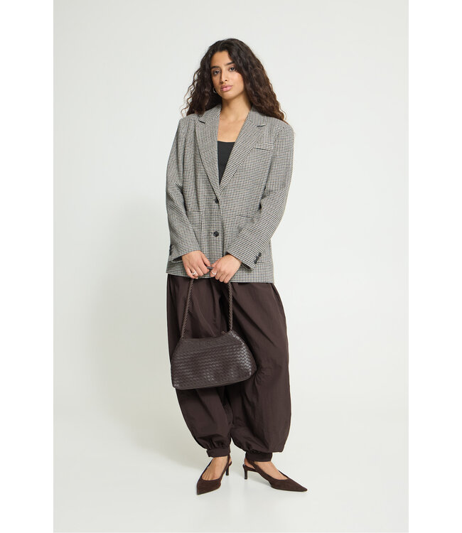 ICHI Lubana Blazer - Grey Chec