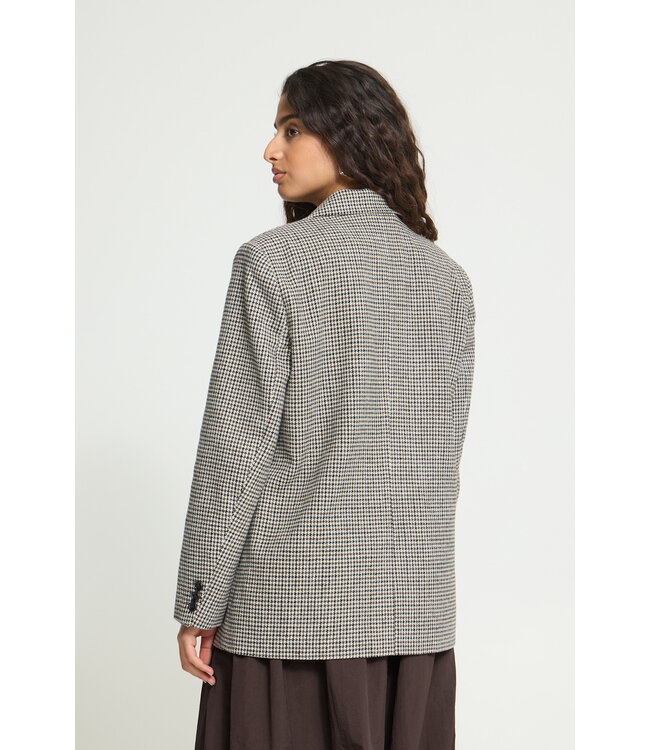 ICHI Lubana Blazer - Grey Chec
