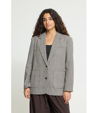 ICHI Lubana Blazer - Grey Chec