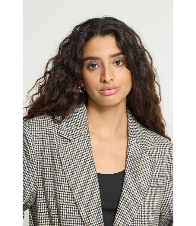 ICHI Lubana Blazer - Grey Chec