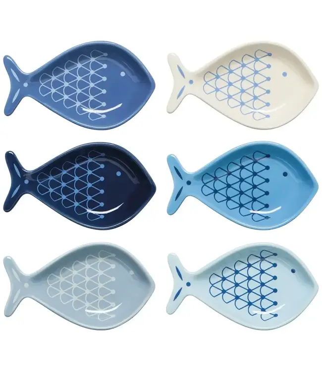 Danica Studio Set of 6 Pinch Bowls - Fish
