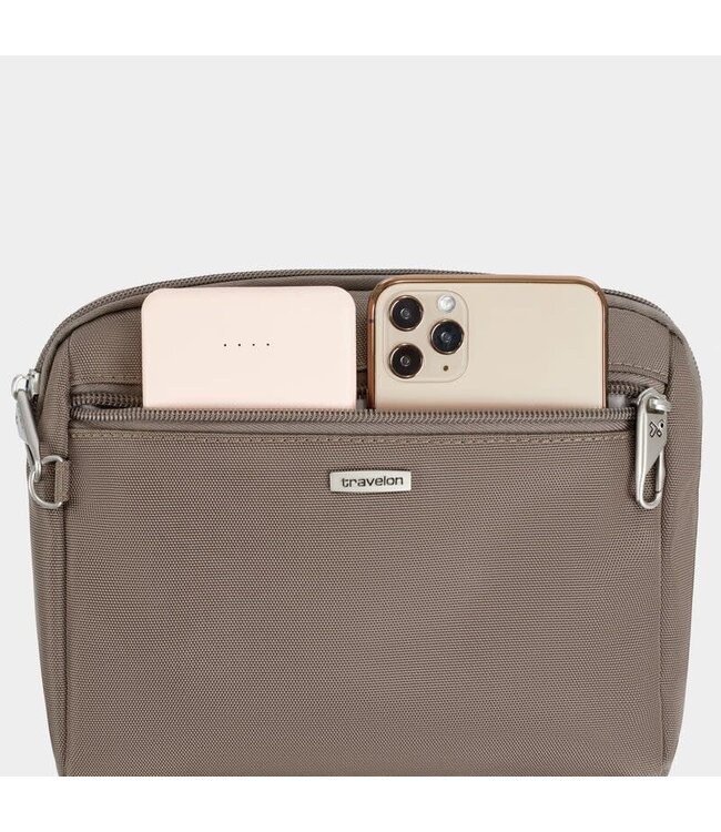 Travelon Anti-Theft Classic Convertible Crossbody/Waist-Pack - Hazelnut