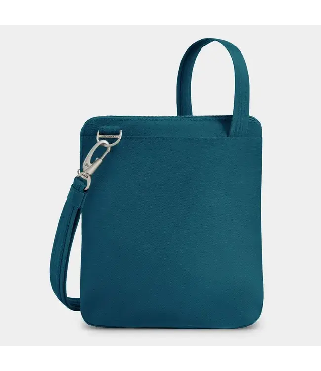 Travelon Anti-Theft Classic Slim Double Zip Crossbody - Teal
