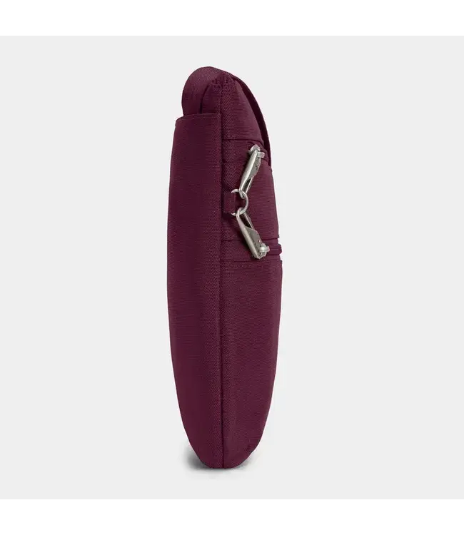 Travelon Anti-Theft Classic Slim Double Zip Crossbody - Burgundy