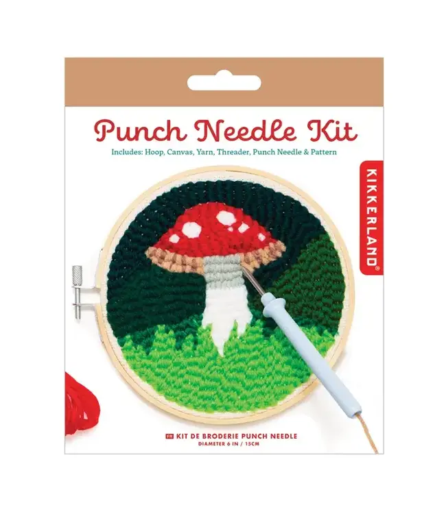 Kikkerland Design Inc. Punch Needle Kit - Mushroom