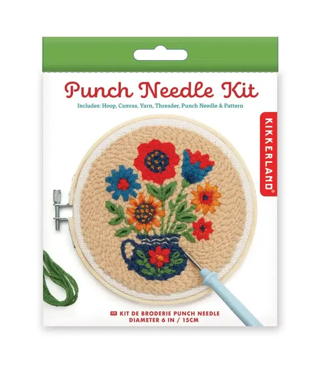 Kikkerland Design Inc. Punch Needle Kit - Flower Bouquet