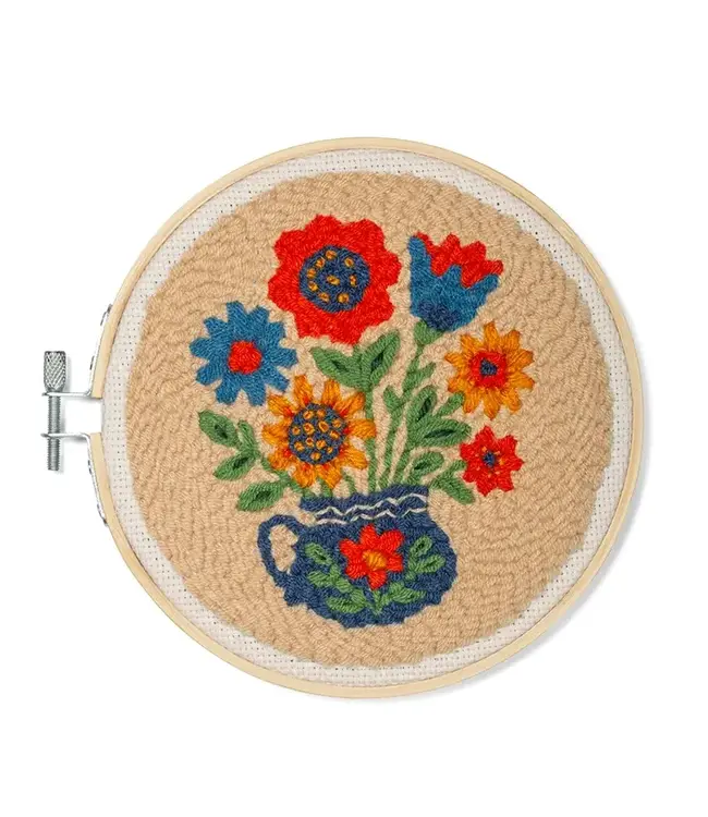 Kikkerland Design Inc. Punch Needle Kit - Flower Bouquet