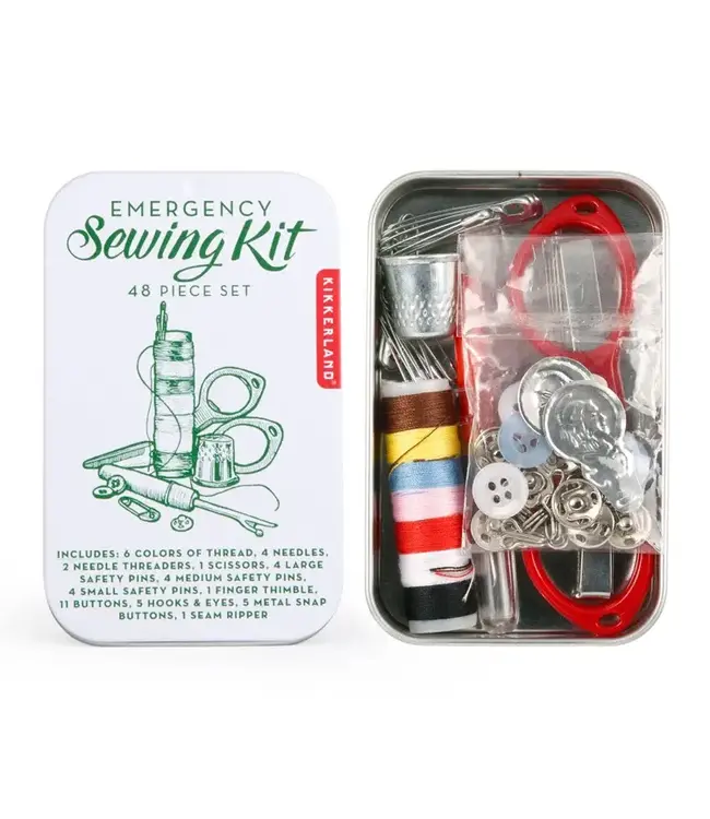 Kikkerland Design Inc. 48 Piece Emergency Sewing Kit