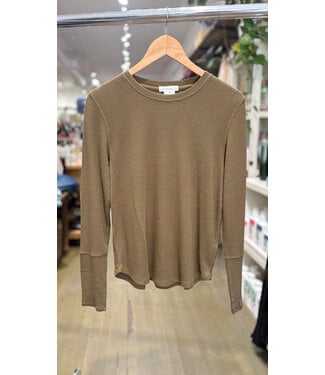 Mododoc Slim Crew Top - Shadow Fern