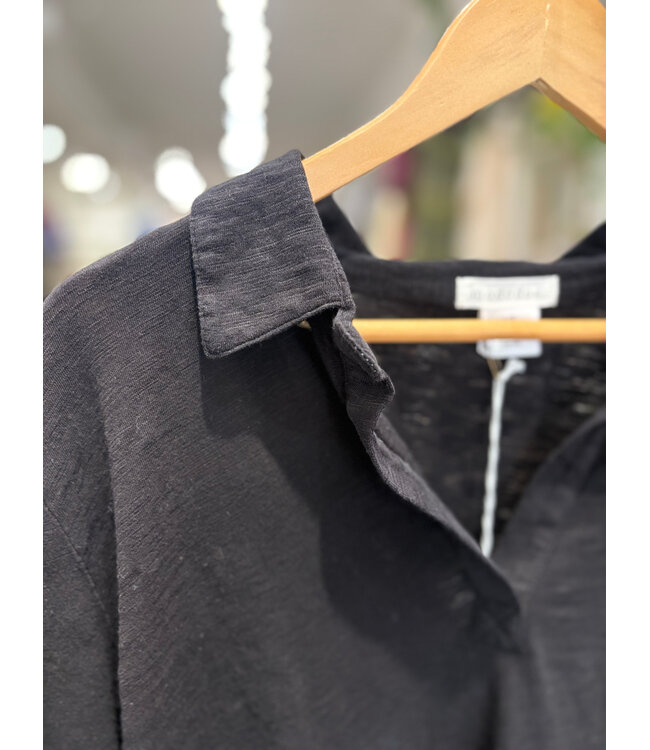 Mododoc Easy Polo Long Sleeve - Black