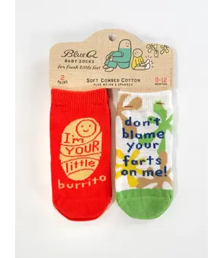 Blue Q Baby Socks - I'm Your Little Burrito