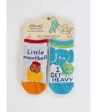 Blue Q Baby Socks - Little Meatball