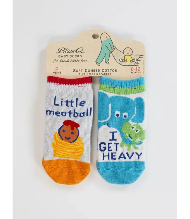 Blue Q Baby Socks - Little Meatball