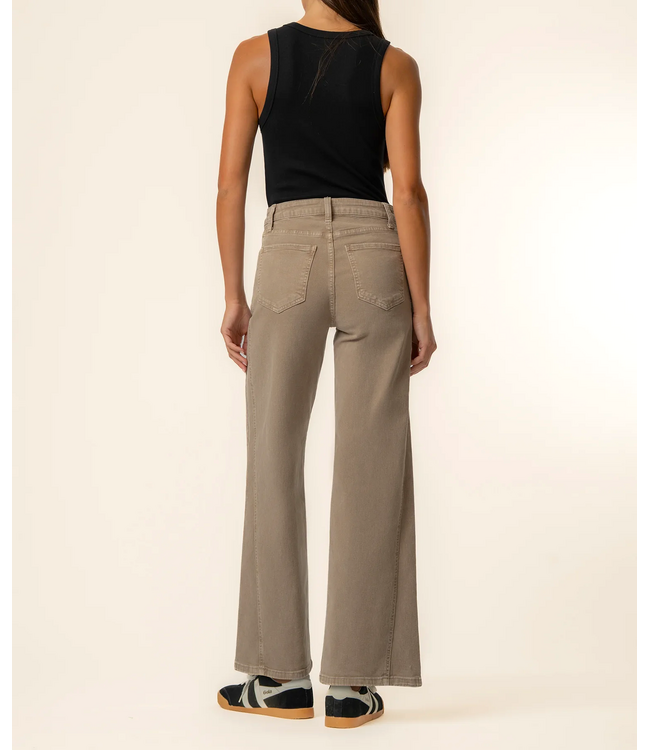 KUT Jeans Meg High Rise Wide Leg - Milk Tea