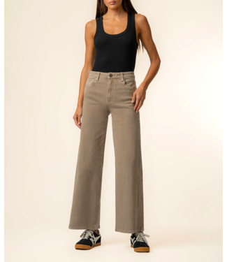 KUT Jeans Meg High Rise Wide Leg - Milk Tea