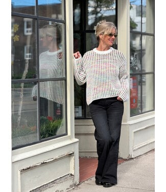 KUT Jeans Jodi High Rise Straight Leg - Luscious w/Black