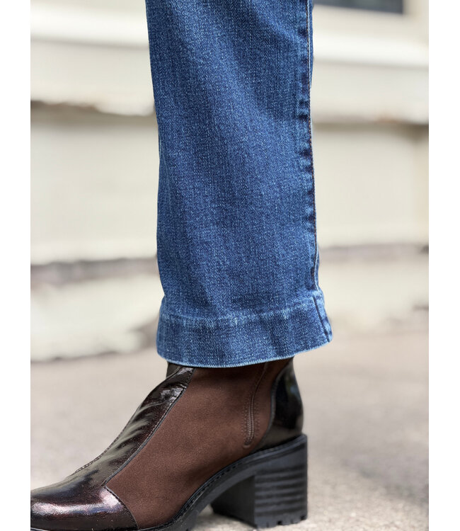 KUT Jeans Reese High Rise Fab AB Ankle Straight - Medium Wash