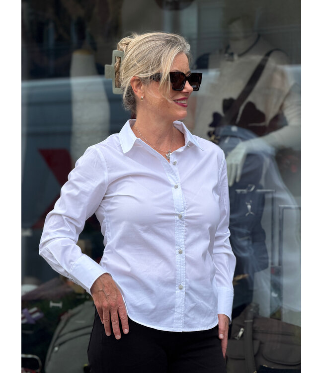 Point Zero Stretch Poplin Shirt - White