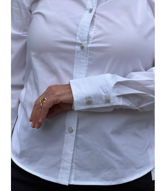 Point Zero Stretch Poplin Shirt - White