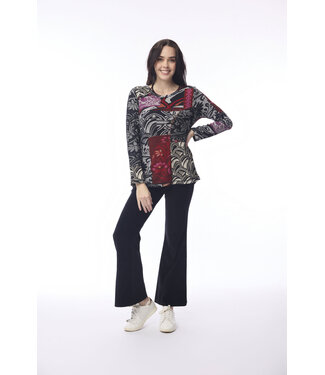 Orientique Giza Patch Top - Black