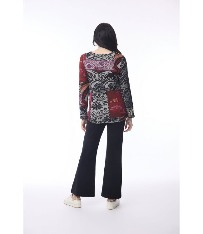 Orientique Giza Patch Top - Black