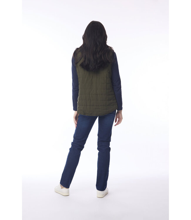Orientique Reversible Puffer Vest - New Jungle