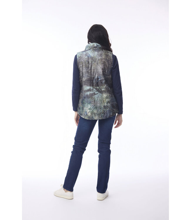 Orientique Reversible Puffer Vest - New Jungle