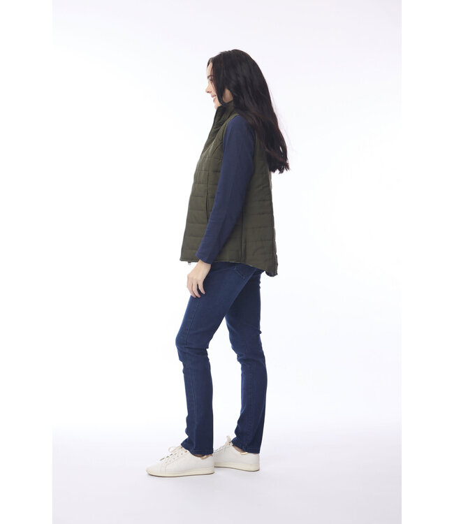 Orientique Reversible Puffer Vest - New Jungle