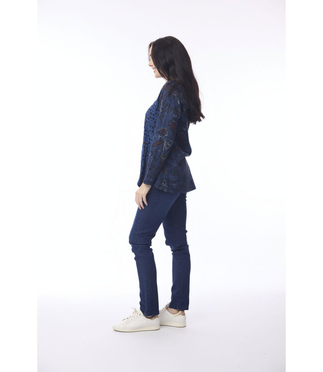 Orientique Tabriz Patch Top - Navy