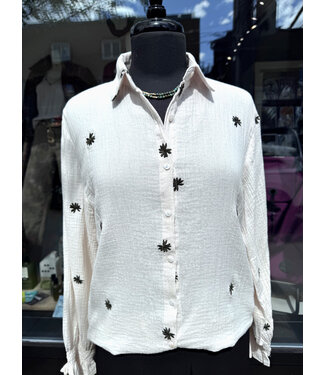 C & S The Label Lancy Blouse - Off White
