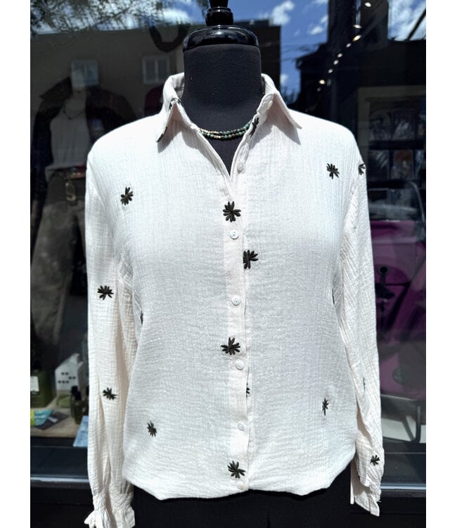 C & S The Label Lancy Blouse - Off White