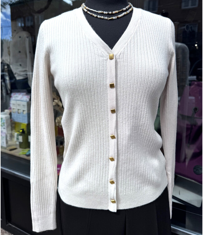 C & S The Label Allysa Knit Pullover - Sand