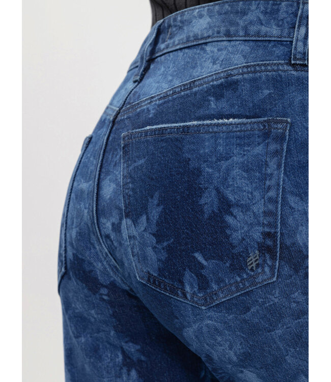 Silver Jeans Avery Relaxed Straight Leg - Floral