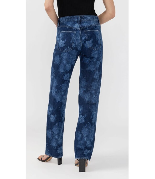 Silver Jeans Avery Relaxed Straight Leg - Floral