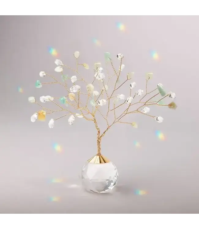 Scout Tree of Courage Suncatcher - Amazonite / Gold